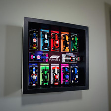 Display frame for Lego ® Formula One Minifigures F1  Series Race Cars 71049 27cm