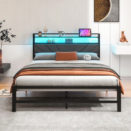 Floating bed frame king - bed, size