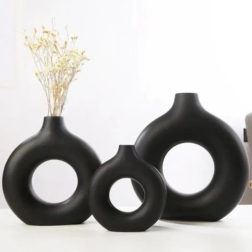 Modern donut vase minimalist - donut, |