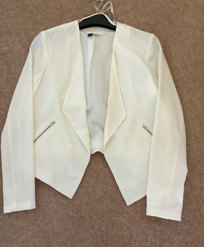 Ladies cream short jacket - jacket, size