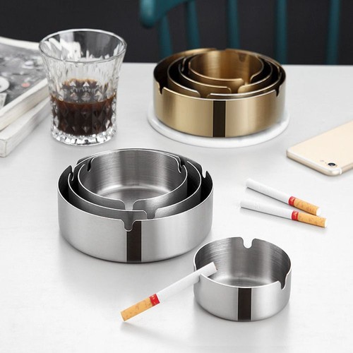 Metal living room ashtray - living,