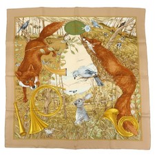 HERMES Carre 90 Silk 100%