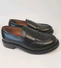 Grenson Ladies Susie Black Leather Saddle Loafer Size 4.5