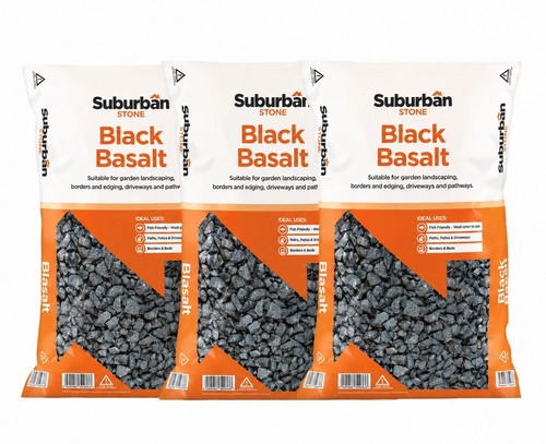 Black basalt decorative - black,