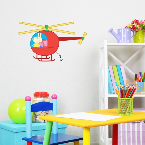 Peppa pig helicopter wall - peppa,