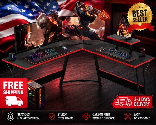 Shaped gaming desk - 51",