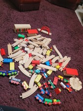 Vintage Wooden Train Set