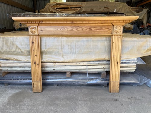 Pine fire surround - fire,