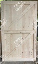 PINE FRAMED LEDGED & BRACED  FLB DOORS BESPOKE SIZES MADE - RUSTIC COTTAGE DOORS