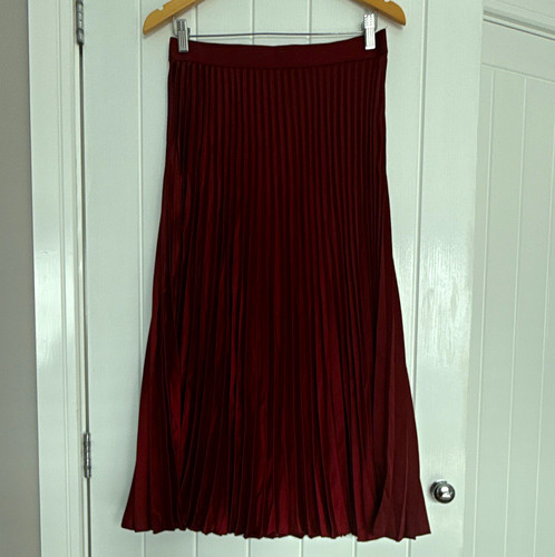 Women burgundy pleated - h&m,