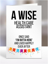 Funny Leaving Card Present for