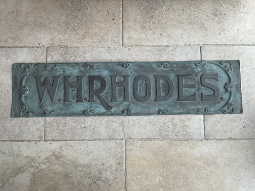 Art nouveau copper door - art, sign