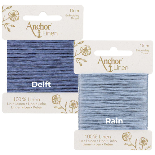 Anchor linen embroidery - linen,