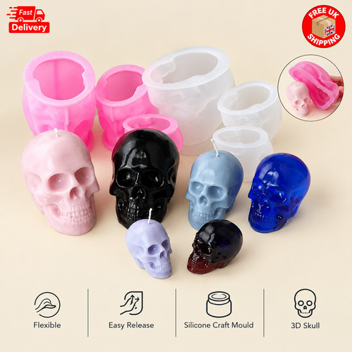 Skull silicone mould for - skull,