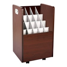 Adir Blue Print Storage Organizer - Mobile Roll File Cart, Construction Plan ...
