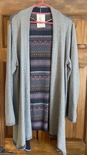 Braintree Multi Long Waterfall Cardigan -Size L(Fits 14-18)