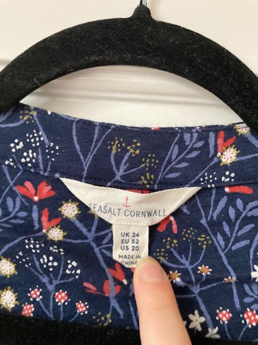 Seasalt navy floral dress only - seasalt,