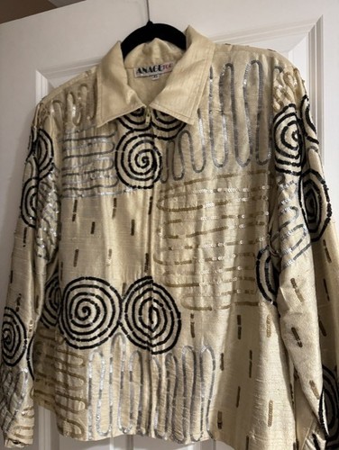Anage too zippered jacket - anage, xl