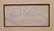 Paul Mccartney Autograph (With Certificate of Authenticity)
