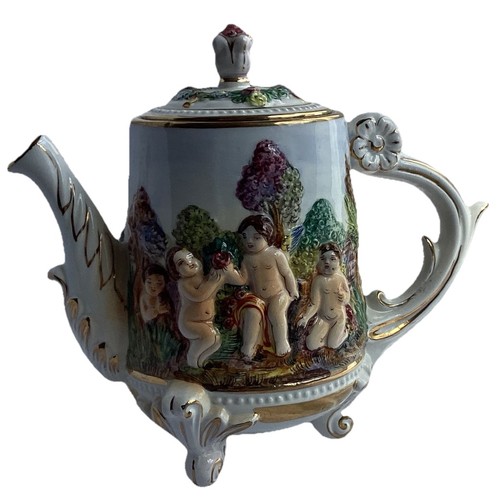 Capodimonte coffee teapot lid - coffee,