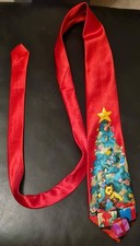 Christmas Tree & Presents Tie