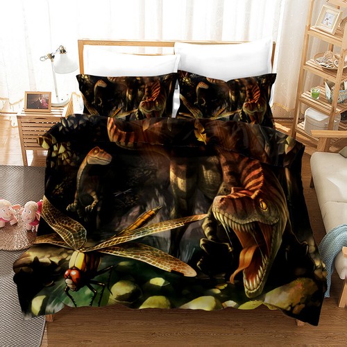 Dinosaur quilt duvet cover - dinosaur,