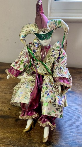 Vintage porcelain harlequin - vintage,