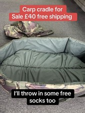 Carper Tackle Fishing Cradle (used great condition). Collapsible Padded Cradle