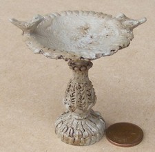 Dolls House Bird Bath And 2 Birds Large Resin Miniature 1:12 Scale Garden tumdee