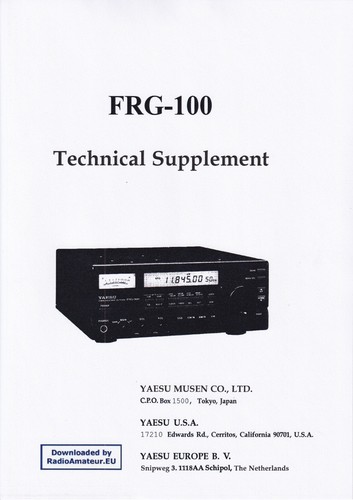 Service manual for - , yaesu