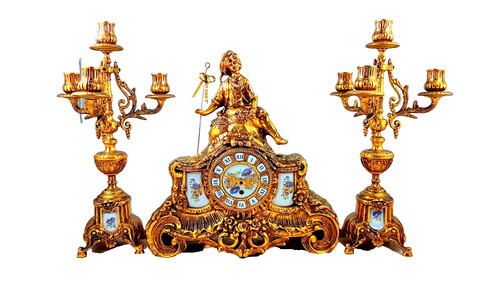 Antique mantel clock - antique, with