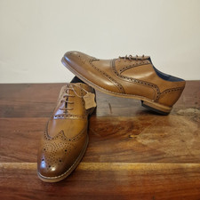 MENS FORMAL SHOES DRESS SMART SHINY PATENT LACE UP OXFORD SHOE SIZE UK 9