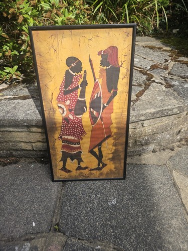 African batik artwork dance - african,