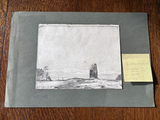 Vintage Pencil Drawing, Old