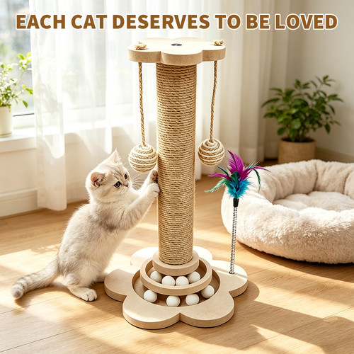 Tall large cat scratching - tall,