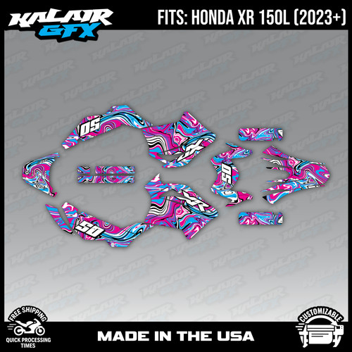 Graphics kit for honda - graphics, xr150l