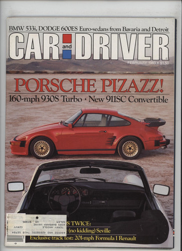 Car and driver feb 1983 - and,
