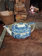 VINTAGE COPELAND SPODE'S ITALIAN 2 PINT TEAPOT BLUE STAMP