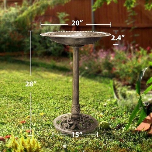 Garden bird bath - garden,
