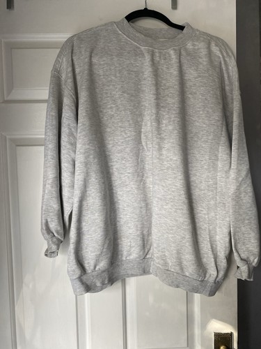 Grey oversized sweatshirt - h&m,