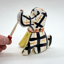 VINTAGE NOVELTY DOG SHAPED TAPE MEASURE RETRACTABLE SEWING CRAFT TOOL COLLECTOR