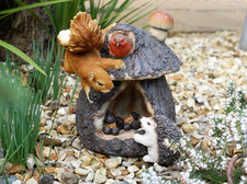 Cute Squirrel House Garden