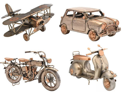 Metal transport figurines - metal,