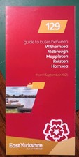 East Yorkshire Bus Timetable For Route 129. Dated 1 Sept 2025. 
