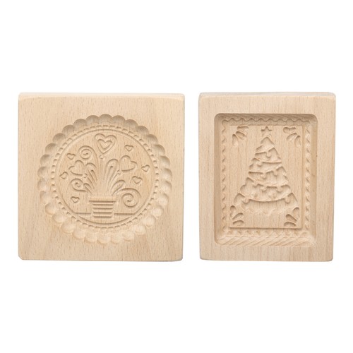 2pcs wooden cookie - 2pcs,