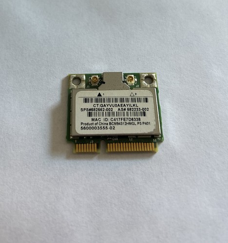 Wifi card 582562 002 - card, 582562-002
