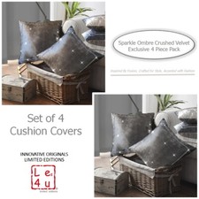 Set of 4 Luxury Crushed Velvet