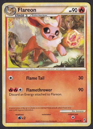 Pokemon flareon uncommon - flareon, 44/95