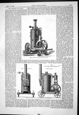 Old Print 1880 Turner Vertical