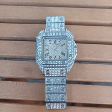 iced out watch shiny bling luxury hip hop gangster ice shiny watches
